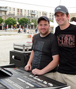 Soundtechnician Ryan Brotherton & Oliver